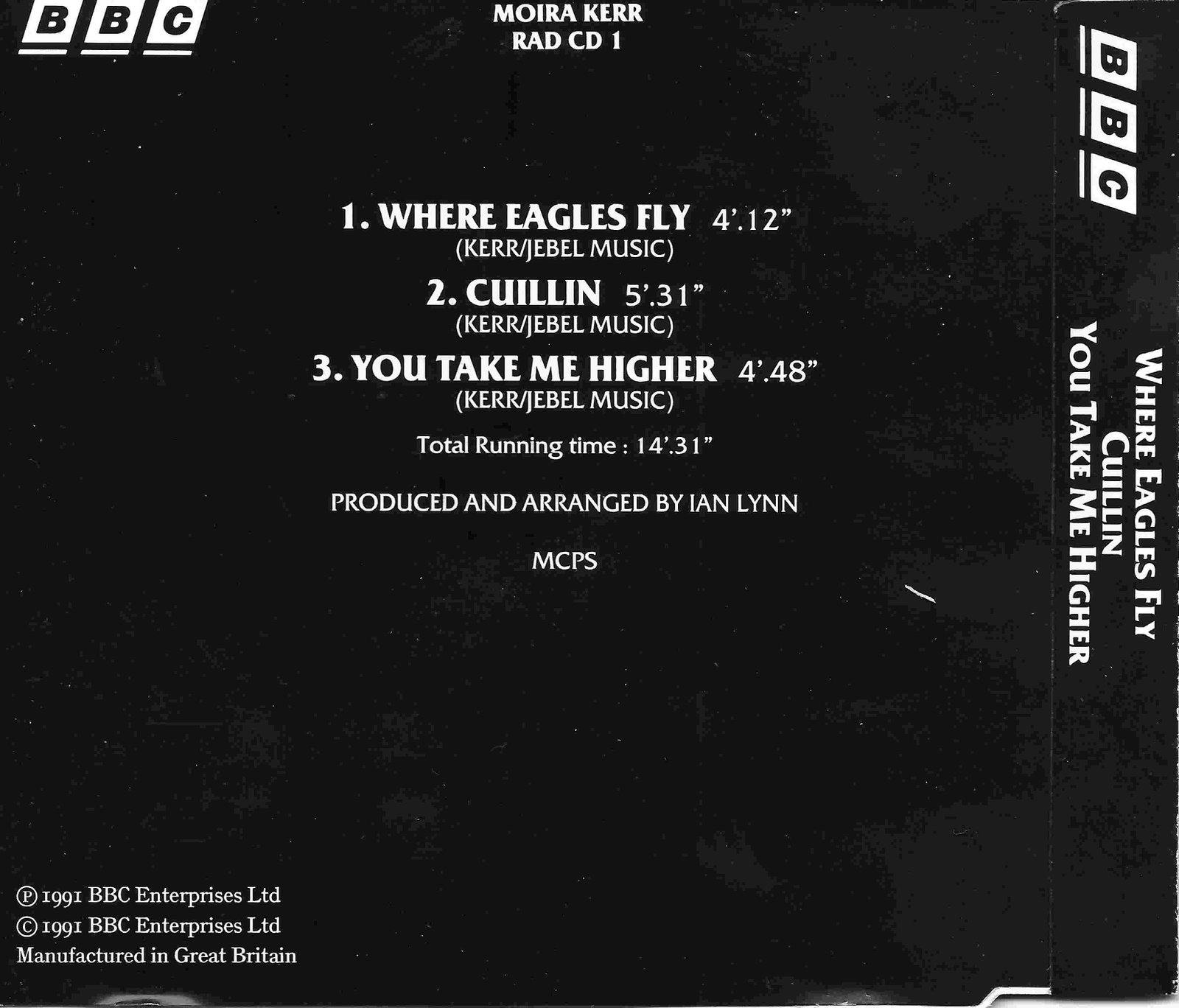 Back cover of RAD CD 1